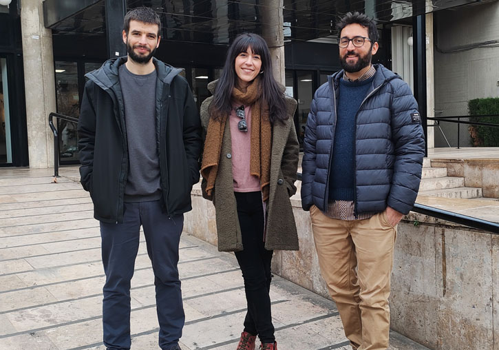 (From left to right). Miguel Bellosta Batalla, Elena Garrote Caparrós and Ausiàs Cebolla.